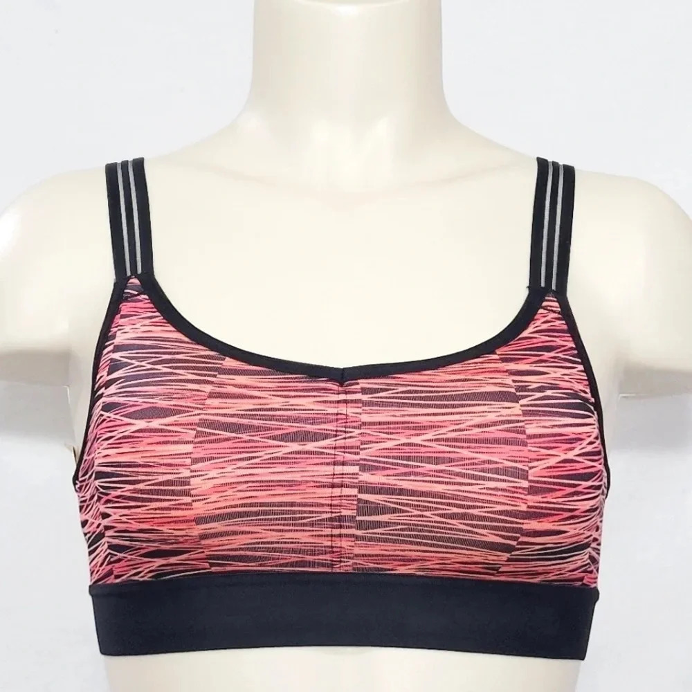 XS X-SMALL Champion C9 N9609 Strappy V-Back Wire Free Sports‎ Bra Neon Flare NWT